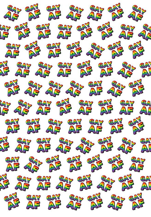 GAY AF Wrapping Paper