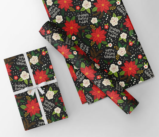 Happy Fucking Holidays Christmas Wrapping Paper