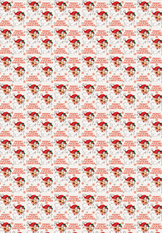 Merry Fucking Christmas Wrapping Paper