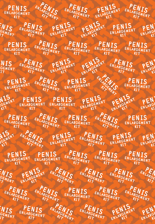 Penis Enlargement Kit Wrapping Paper