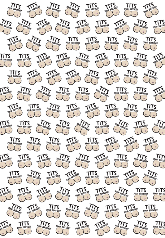Tits Your Birthday Wrapping Paper