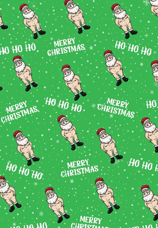 Christmas Wrapping Paper - Featuring Naked Santa!