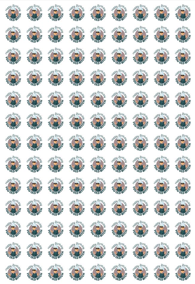Happy Birthday You Old Bitch Wrapping Paper