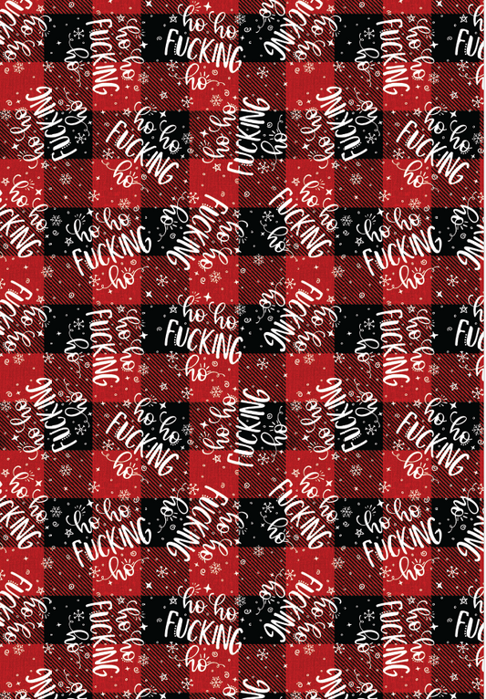 Ho Ho Fucking Ho Christmas Wrapping Paper