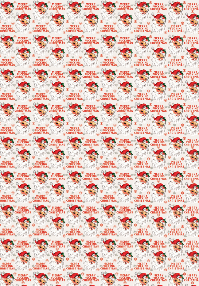 Merry Fucking Christmas Wrapping Paper