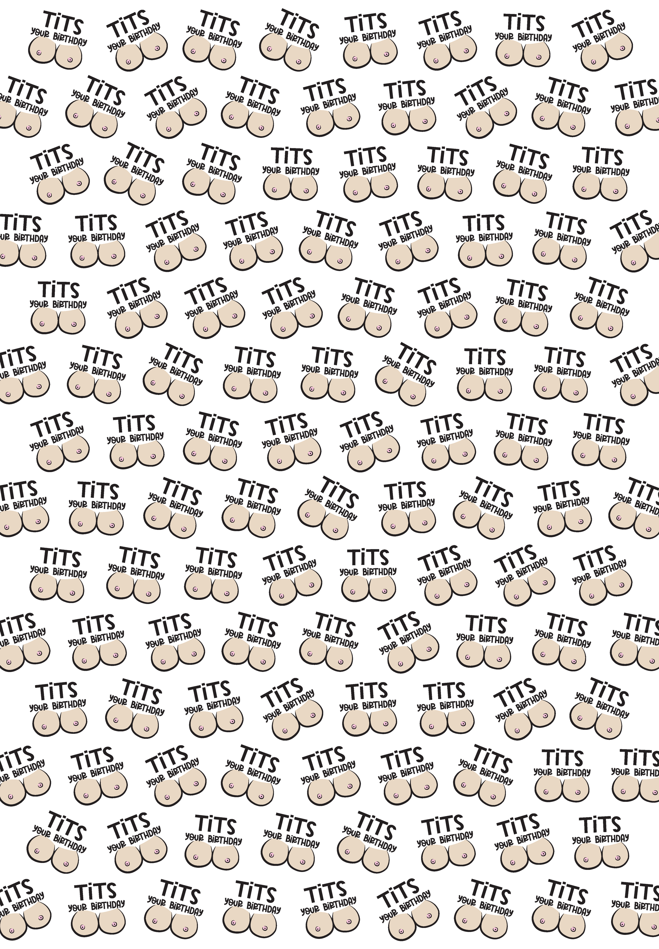 Tits Your Birthday Wrapping Paper